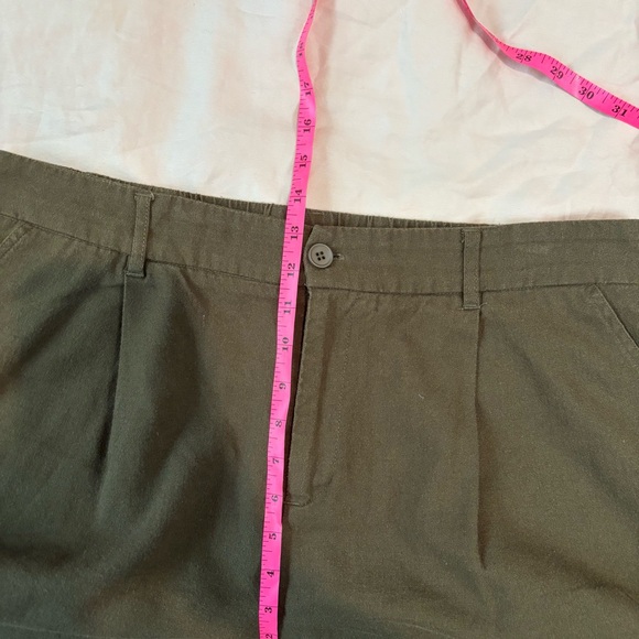 Willit Women's Cotton Linen Wide-Leg Pants Olive Green XL 31” - Picture 7 of 7